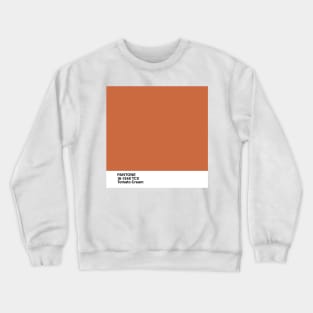 pantone 16-1348 TCX Tomato Cream Crewneck Sweatshirt